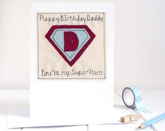 Superhero Birthday Card - Personalised Superhero Card - Superdad Card - Super Grandad Card - Superhero Dad Birthday Card - Super Hero Card