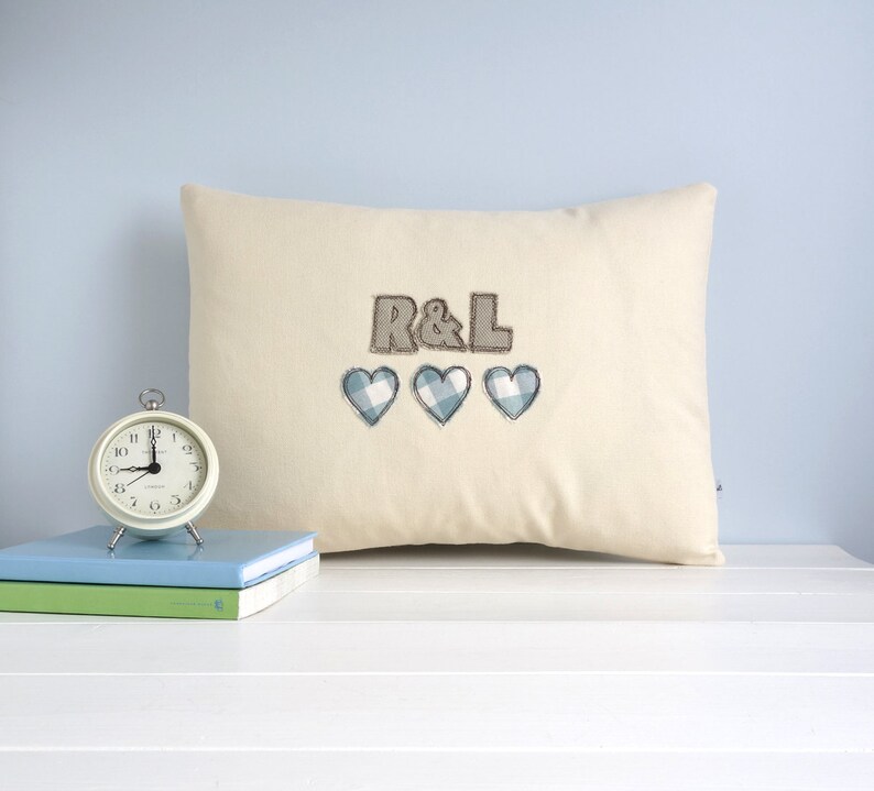 Personalised Couples Initials Cushion Cover Couples Gift For Etsy