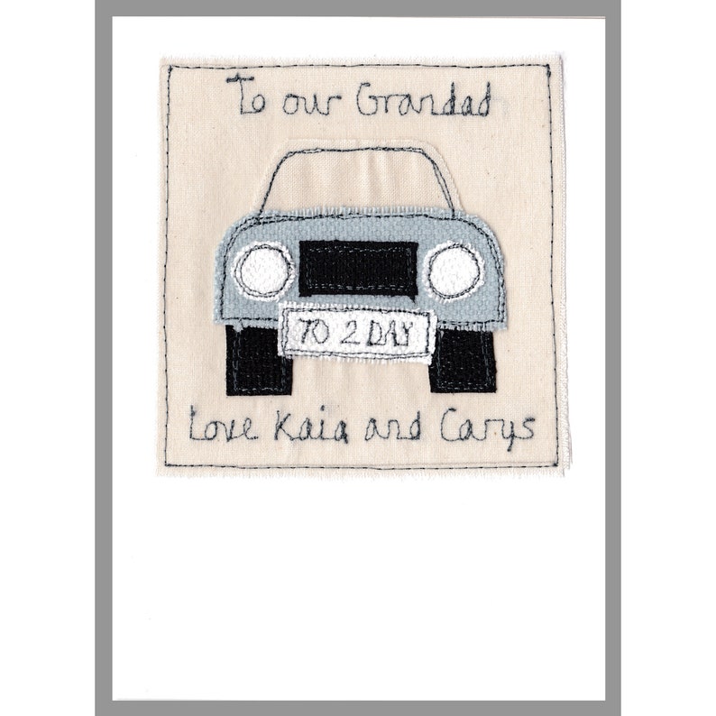 Personalised Car Card Car Birthday Card for Boys Dad | Etsy