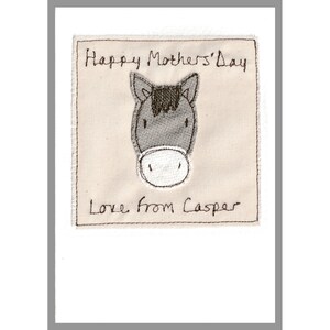 Personalised Embroidered Horse Card Pony Birthday Card For Girl Or Boy Birthday Card From The Horse Horse Lovers Card Thank You Card image 6