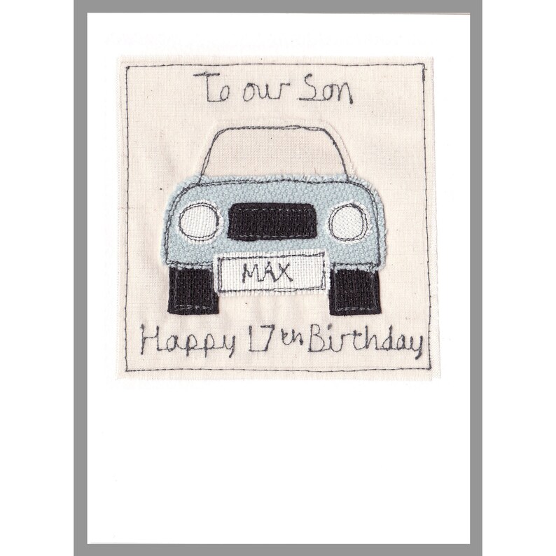 Personalised Car Card Car Birthday Card for Boys Dad | Etsy