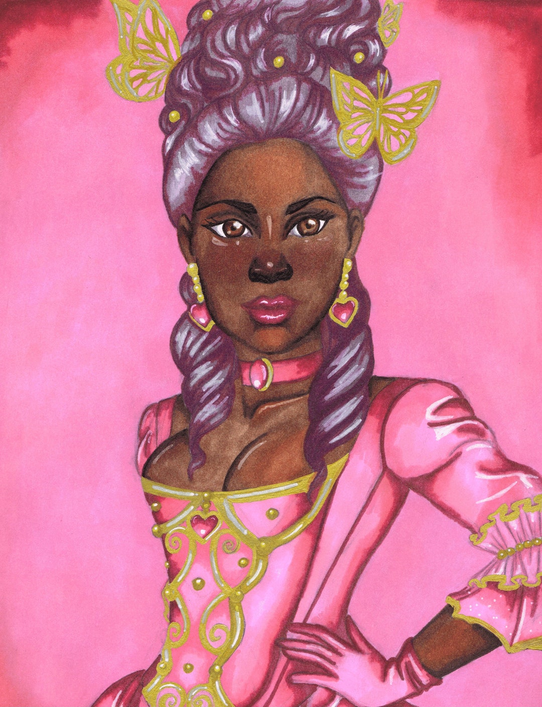Rococo Princess Art Prints - Etsy
