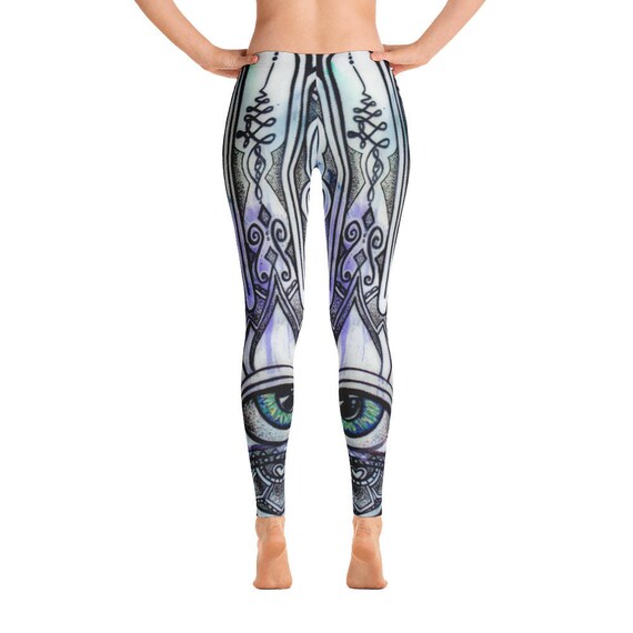 patterned yoga leggings