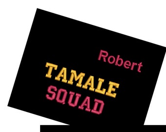Tamale Squad Apron / Tamale Festival Apron / Tamale Squad Apron / Tamalada Apron / Black Aprons / Custom Embroidered Aprons