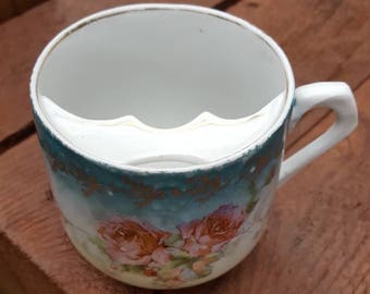 Antique Shaving Mug / Porcelain / Vintage / Gentleman's Teacup / Men's Grooming Accessories / Groom Gift / Shaving Mug / Gift / Barber Shop