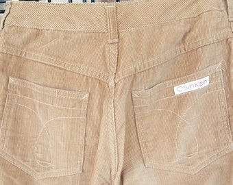 VINTAGE Calvin Kline / Corduroy Pants / Boot Cut Calvin Kline High Waisted Pants / Unisex Pants