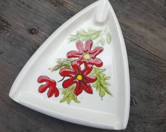 Vintage Ashtray / Cigarette Holder / Ash Tray / Ceramic Gift / Trinket Tray / Home Decor