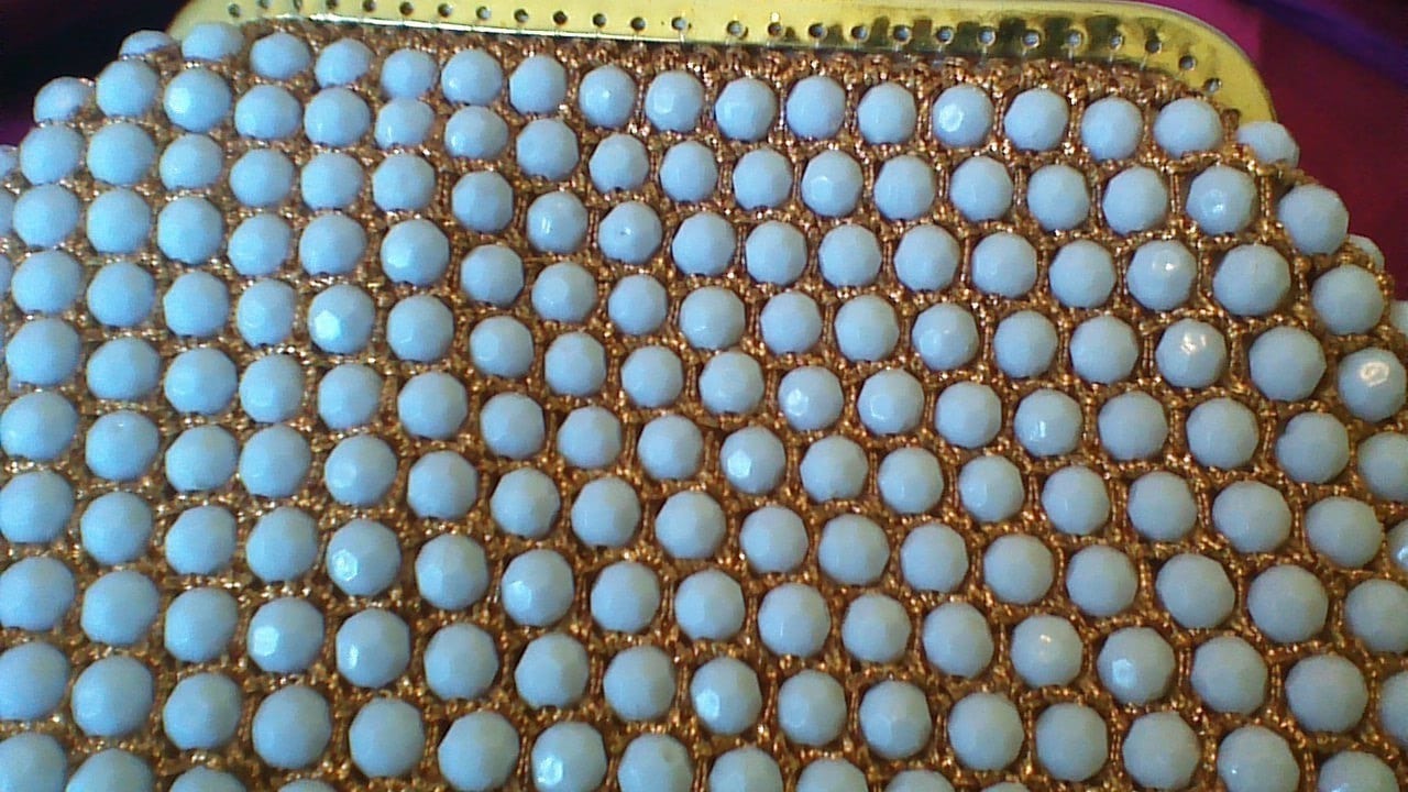 Vintage Beaded Purse / 1950's Marcus Brothers / Evening Bag / Hong Kong ...