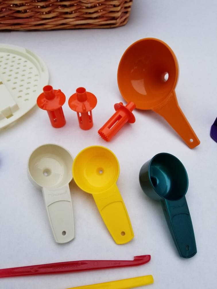 Vintage Tupperware Gadgets Kitchen Gadgets / Strainers / Peeler Shredder / Egg Separator / Scoops / Grater