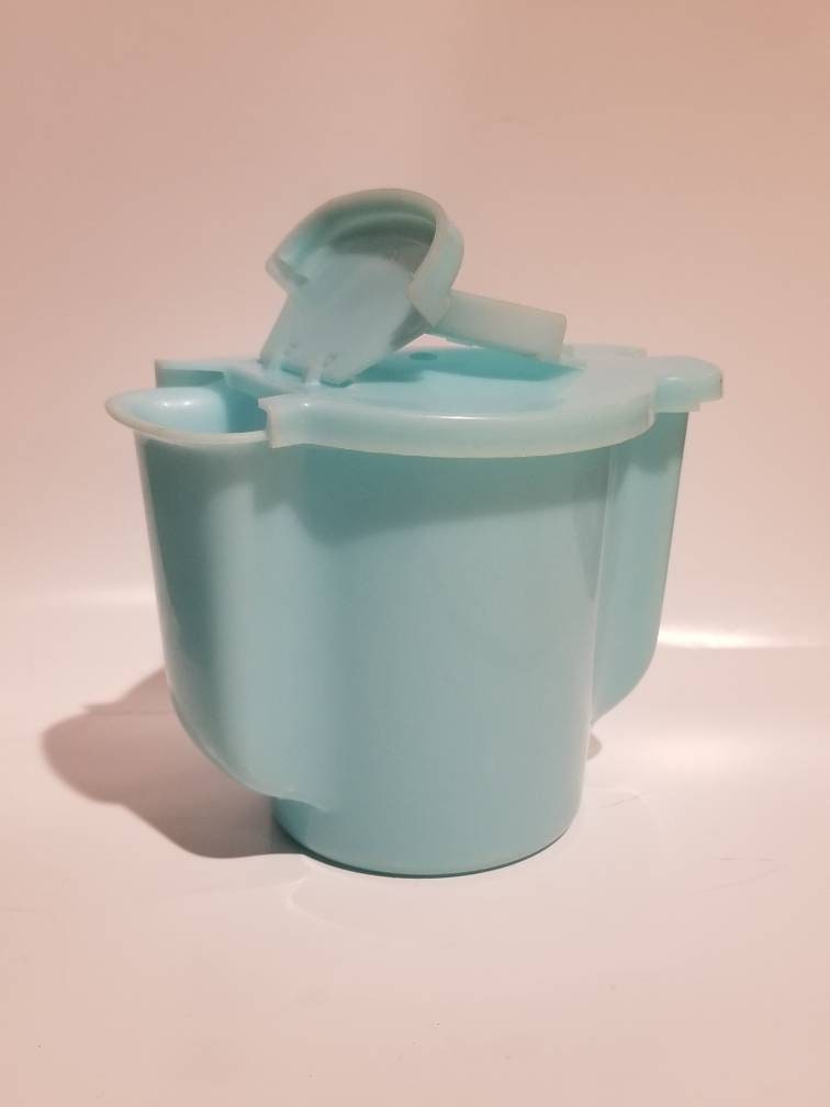 Vintage Tupperware Sugar Bowl / Blue Sugar Container / RV Sugar Container /  Retro kitchen / Vintage Tupperware