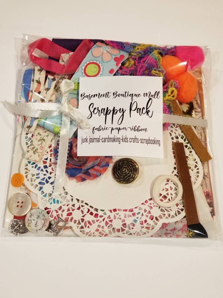 Junk Journal Bundle / Craft Scrappy Pack / Card Making Supplies /  Embellishments / Paper Crafts