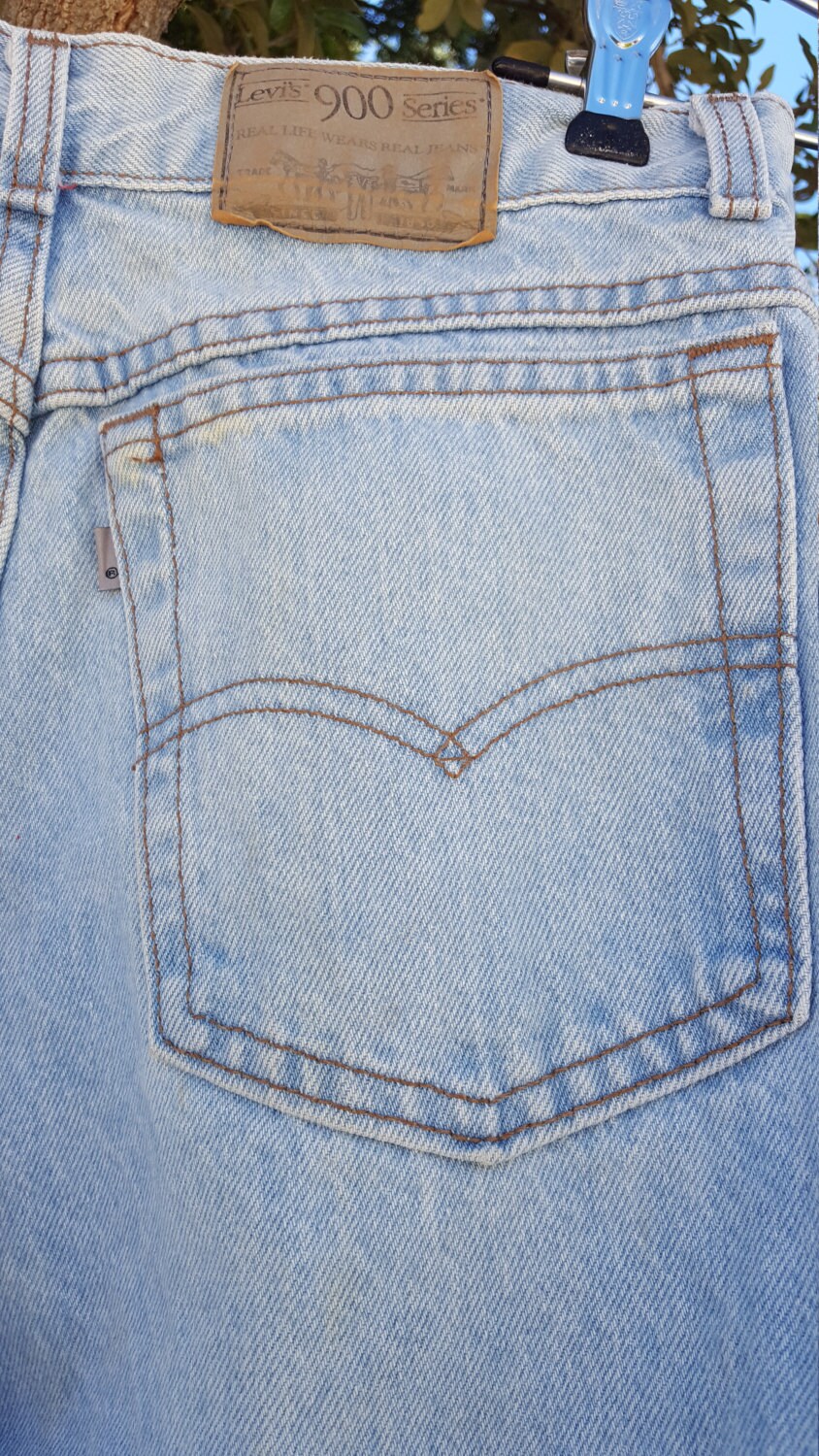Levi s 900 Series High Waisted Jeans Vintage Clothing Retro Jeans Denim Pants Vintage Clothing