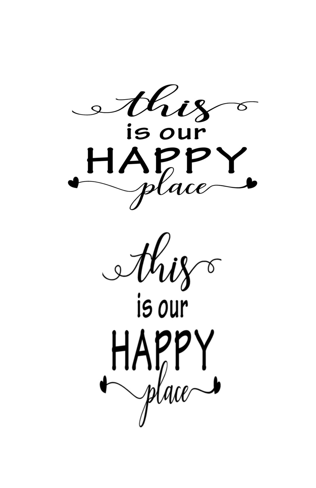 This is Our HAPPY PLACE / Classroom Decor Vinyl Decal / RV Decal / Happy Place Vinyl Sticker