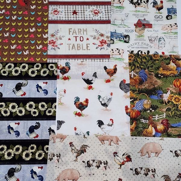 Farm Fabric Bundle / Farm Fresh Fabric Bundle / Stash Builder