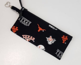 Longhorn Pencil Pouch / Zippered Bag