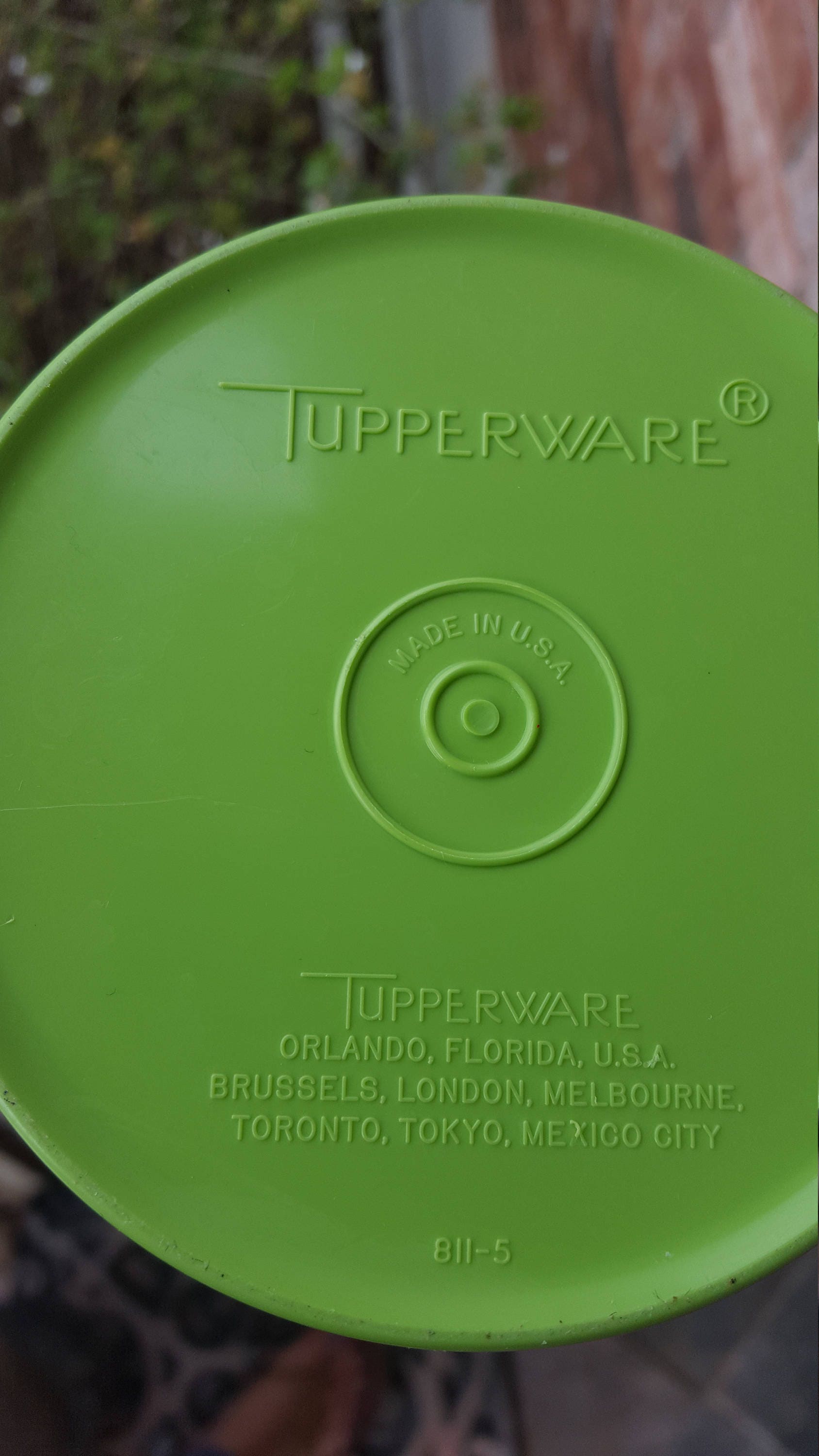 Tupperware 1339 Servalier Large Canister Spring Lime Green - Ruby Lane