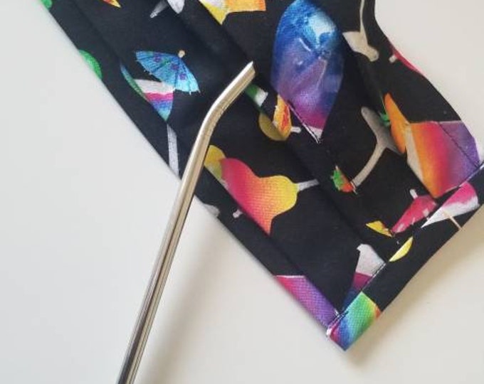 Tropical Drinks Face Mask / Margarita Face Covering / Cloth Etsy