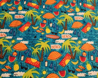 Beach Theme Fabric