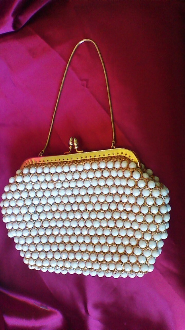 Vintage Beaded Purse / 1950's Marcus Brothers / Evening Bag / Hong Kong ...
