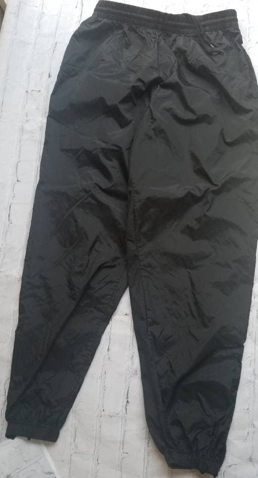 90's Pro Spirit Wind Pants / Black Nylon Pants