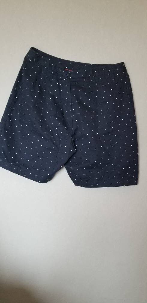 Vintage High Waisted Shorts / Navy Blue Star Patterned Shorts | Etsy