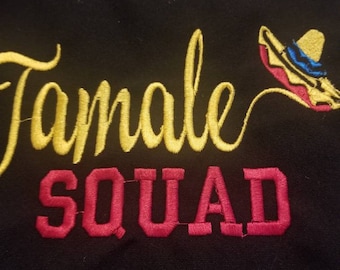Tamale Squad Pre Made  Embroidered Aprons / Oopsie Aprons