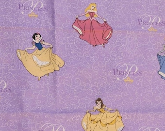 Dancing Princess Fabric By the Yard / Princess Fabric / Glittery Fabric