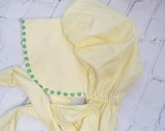 Vi tage Yellow Bonnet / Breithaupt's Shankstowne child Bonnet