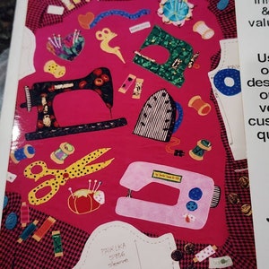 I&#39;d Rather Be Sewing Applique & Textile Art Pattern / PAVELKA / Contemporary Designs 1994