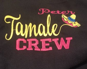 Tamale Crew Aprons / Embroidered Family Aprons