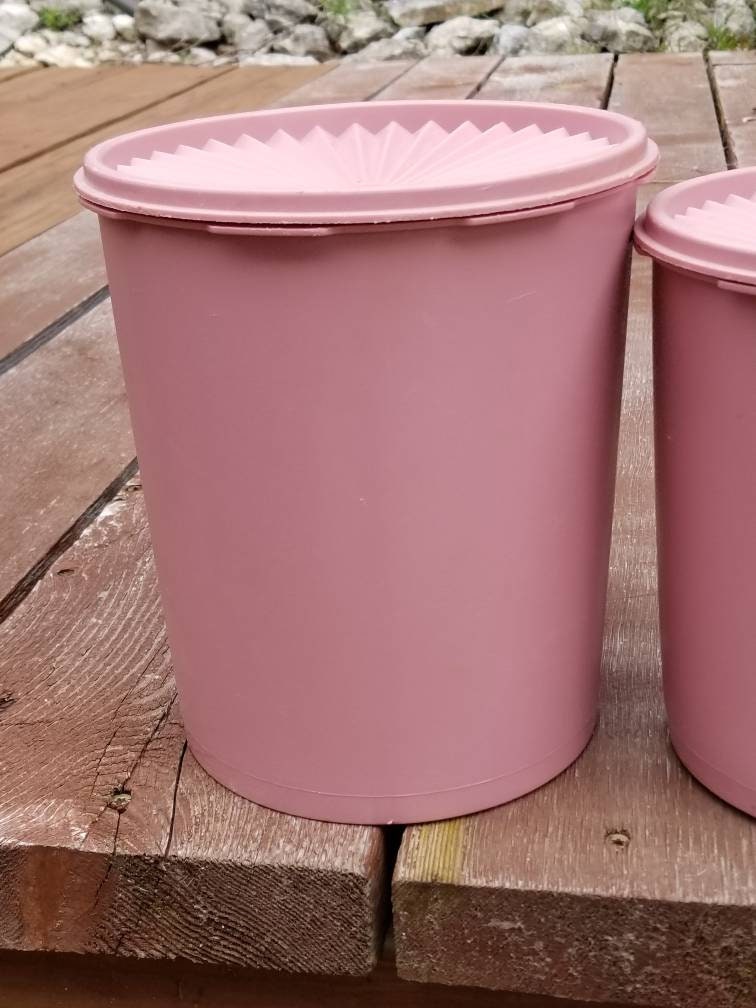 pink tupperware canister set - household items - by owner - housewares sale  - craigslist