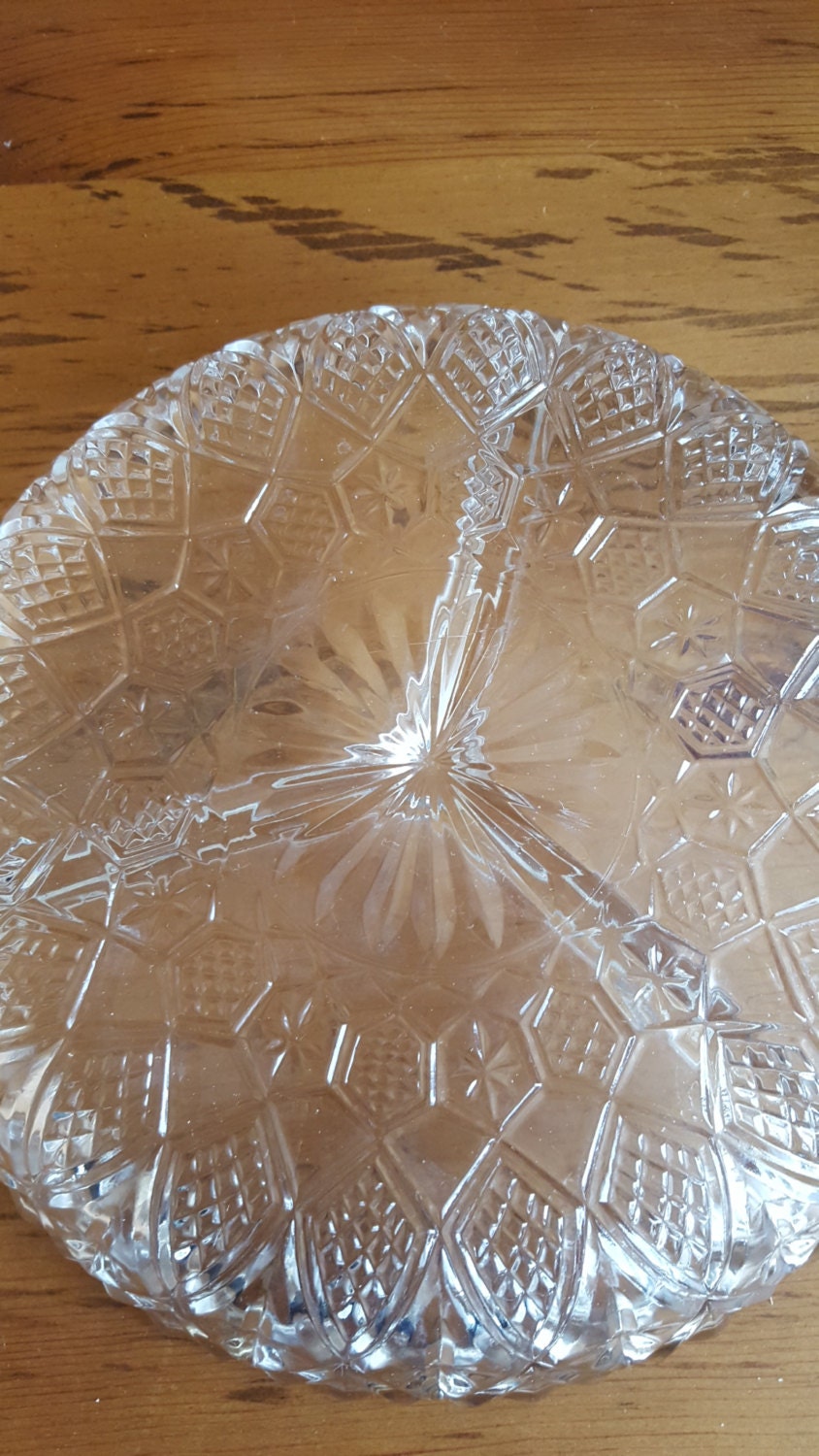 Lead Crystal Relish Tray