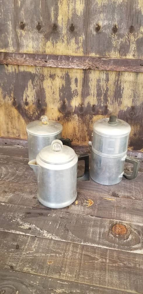 Vintage Chilton Ware Aluminum Stovetop Double Boiler? Camping