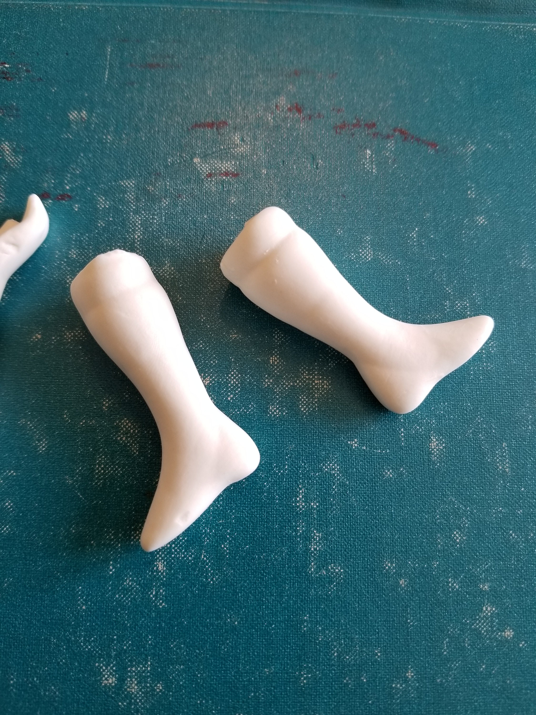 Porcelain Bisque Doll Arms / Doll Making / Small Doll Parts / Doll Legs