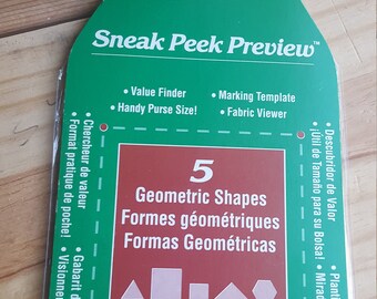 QUILTING Supplies /  Sneak Peek Preview Purse Size The Quiltery / Geometric Shapes / Supplies / Purse / Marking Template