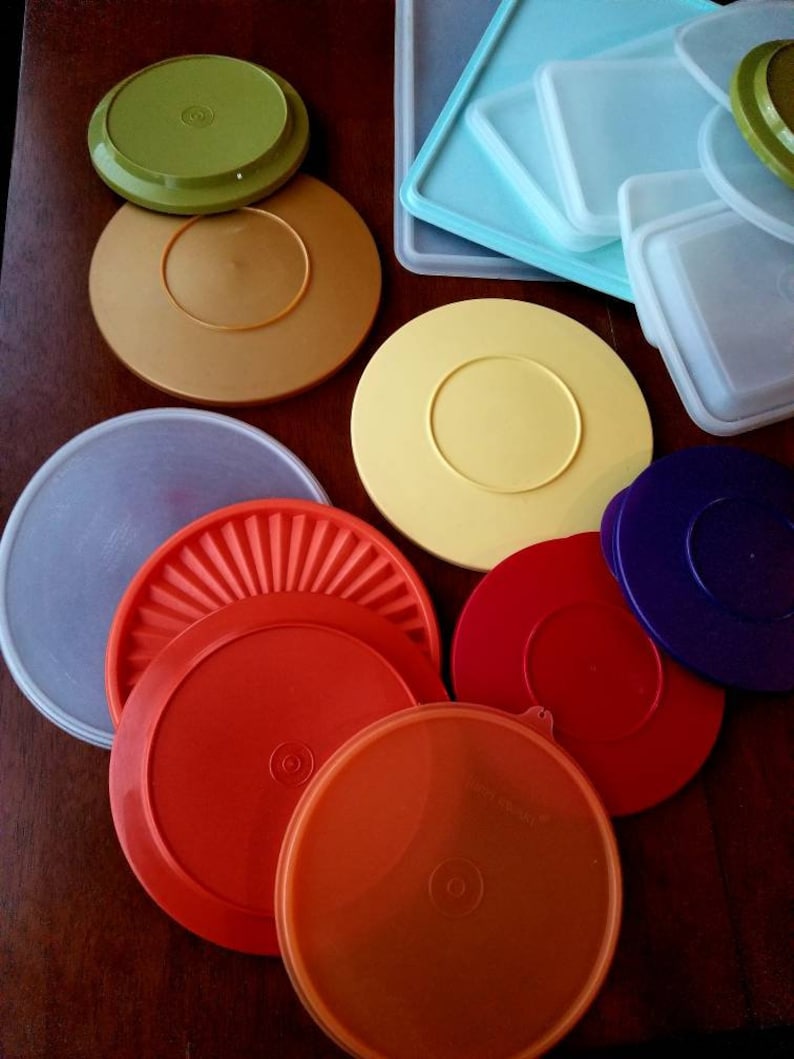 Vintage TUPPERWARE LIDS / Replacement Lids / Tupper Ware Etsy