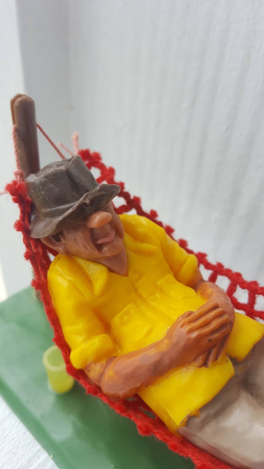 Vintage Cake Topper / Man on Hammock / Retirement Cake Decorations