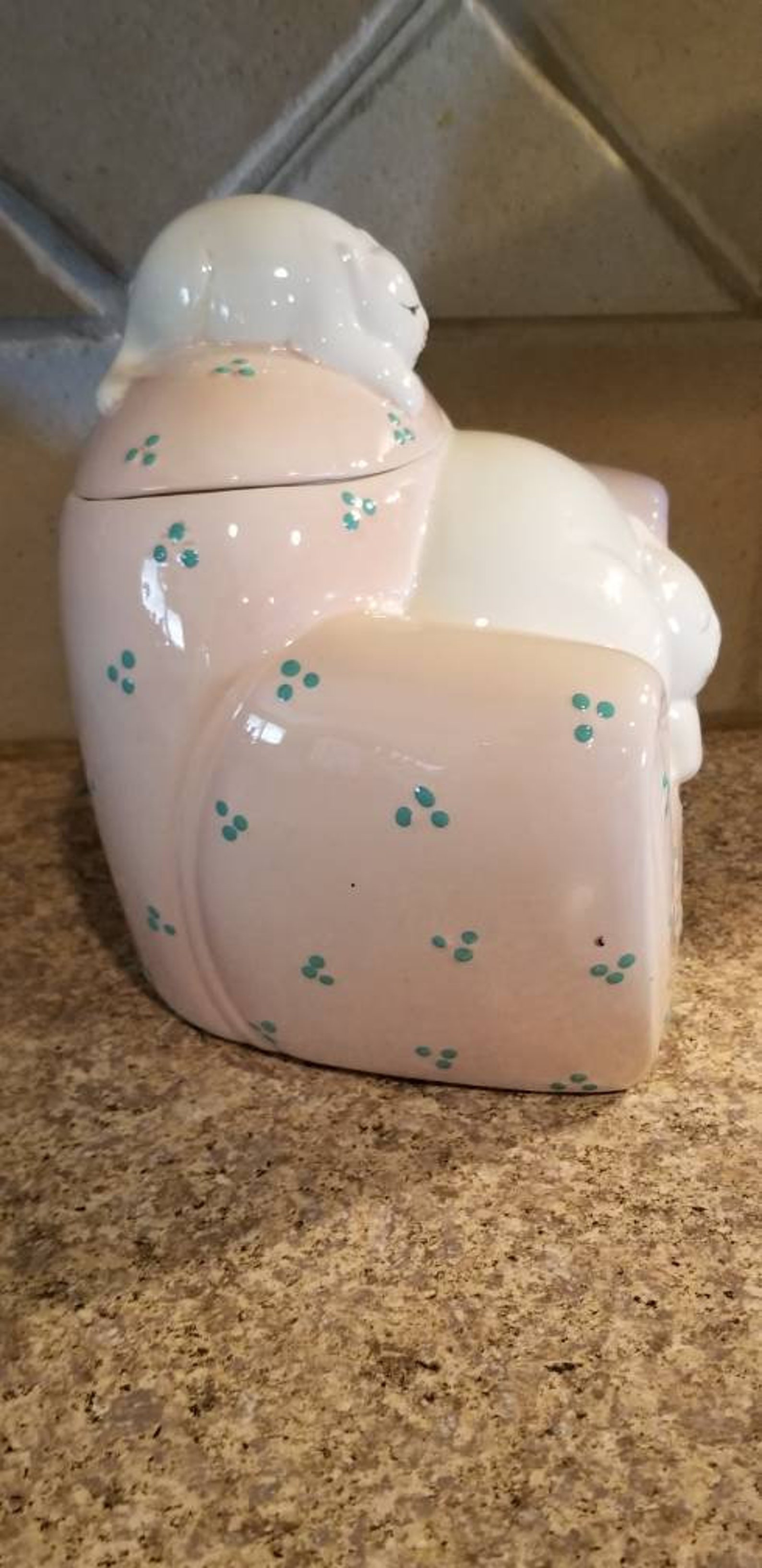 Cat Cookie Jar / Vintage Catnip Cookie Jar / 1991 Clay Art Etsy