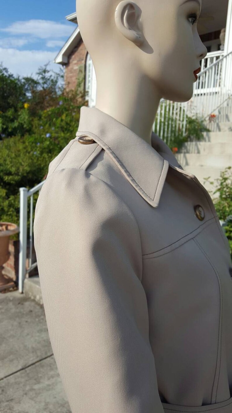 Vintage Julian Gold Trench Coat L A Sport Vintage Clothing Vintage Coat Film Photo Prop Wardrobe