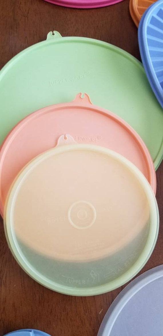 Vintage Tupperware Replacement Lids / Servalier / Flip Top / Spout / Lime /  Pink / Yellow / Tupperware Replacements / Tupperware Seals 
