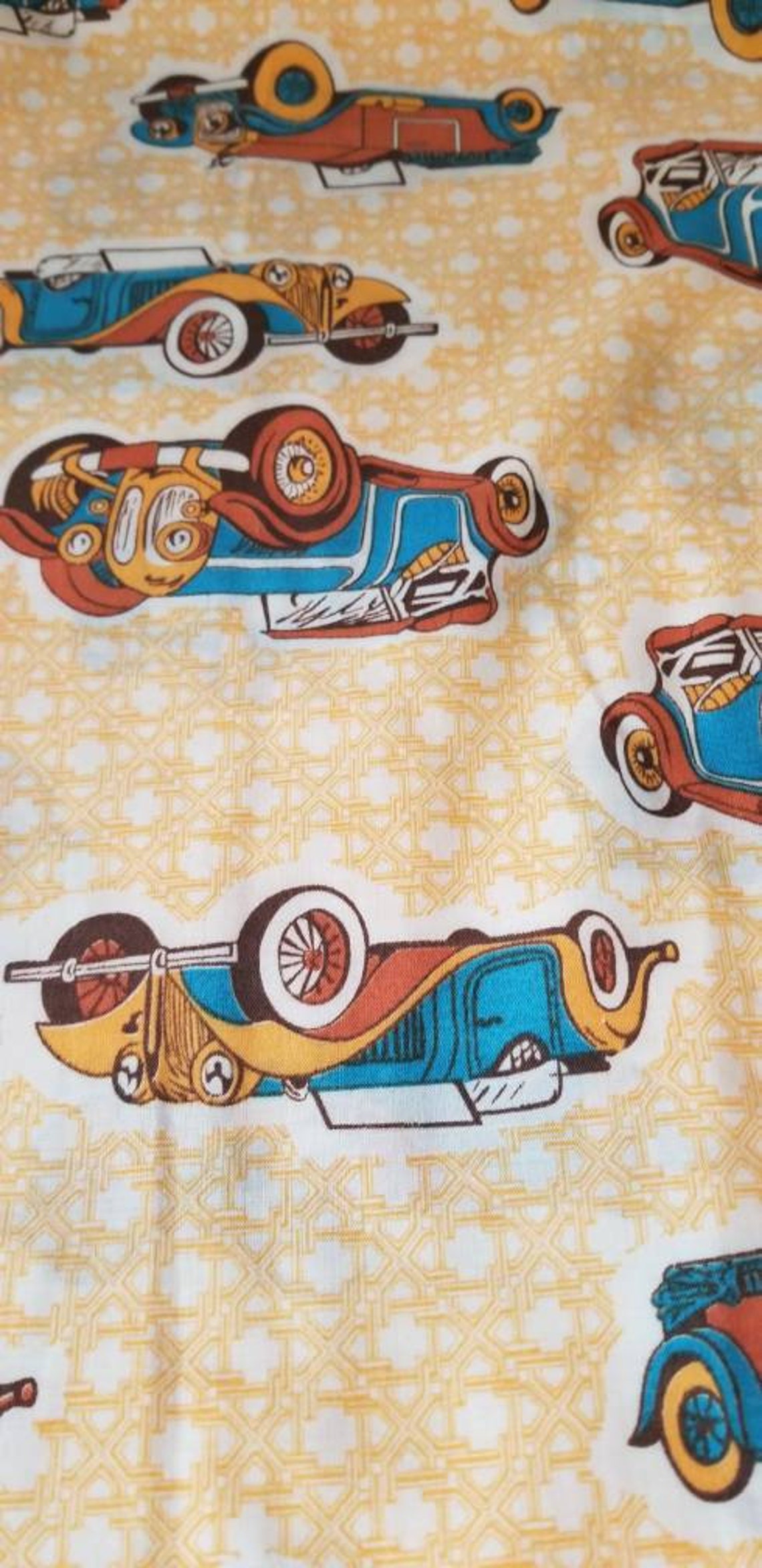 Vintage Car Fabric / vintage cars Vintage automobile Fabric / Etsy