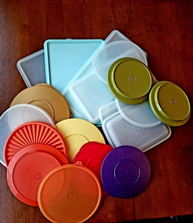 Vintage TUPPERWARE LIDS / Replacement Lids / Tupper Ware Etsy