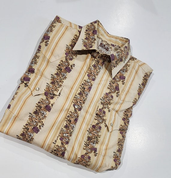 Vintage Floral Ely Cattleman Pearl Snap Shirt