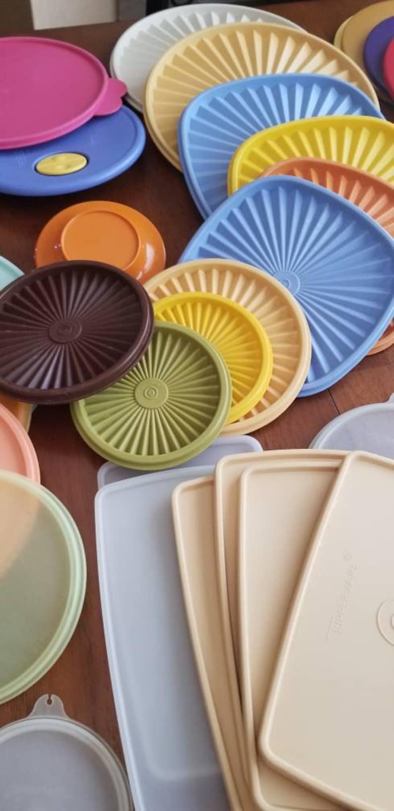 Vintage TUPPERWARE LIDS / Replacement Lids / Tupper Ware Etsy