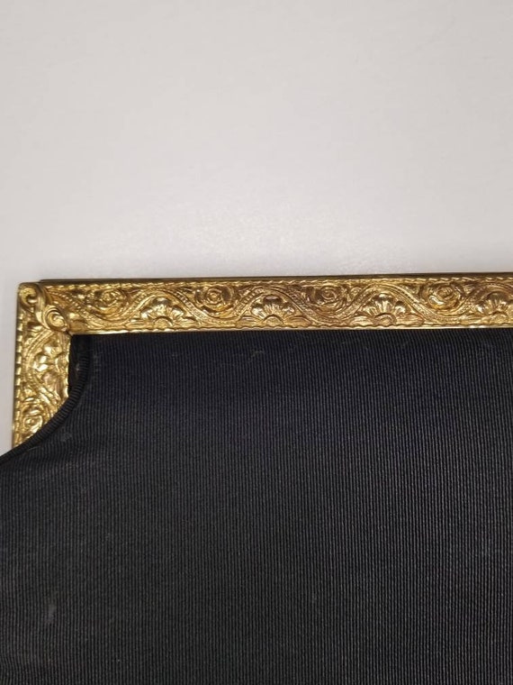 Vintage Lewis Black Clutch with Kiss Lock Clasp /… - image 5