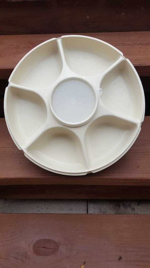 Tupperware Chip and Dip Party Platter Vintage Party Trays Hostess Gift Holiday Party Tray Etsy