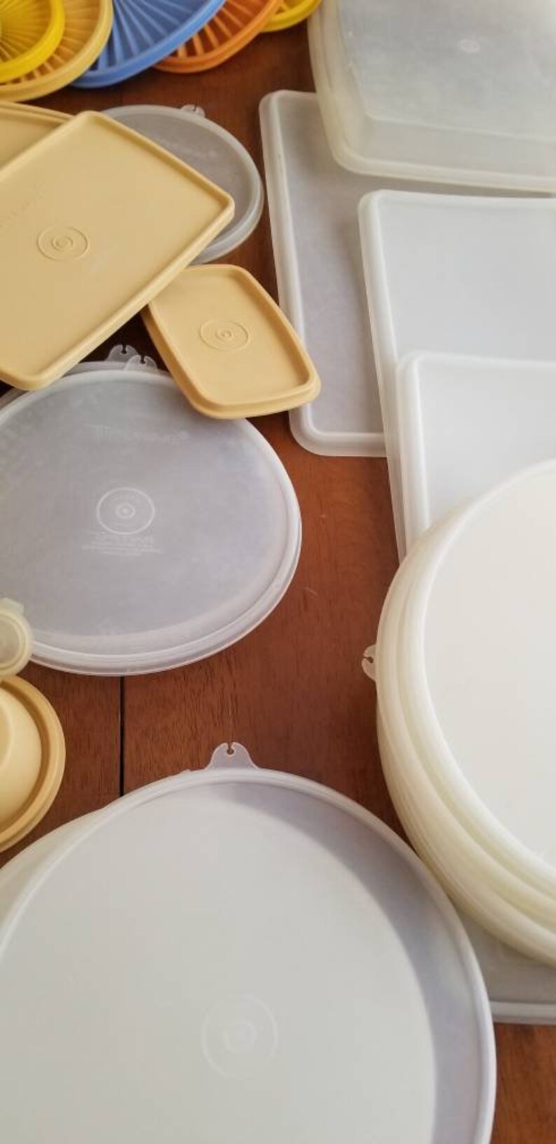 Vintage Tupperware Replacement Lids / Servalier / Flip Top / Etsy