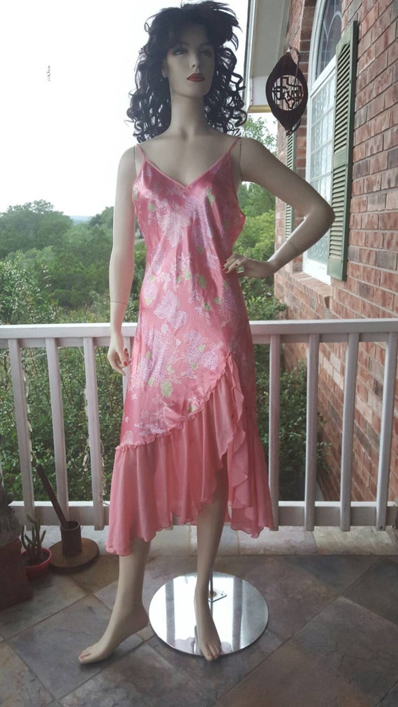 pink floral nightgown lingerie - Gem