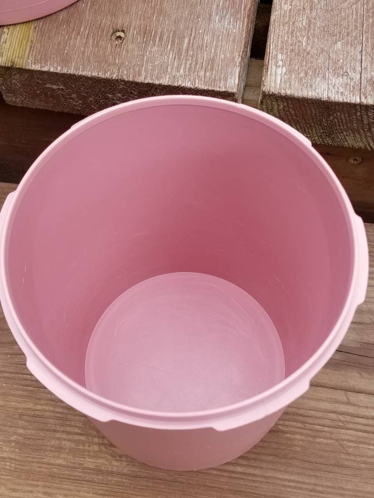 Vintage Pink Tupperware Canisters 