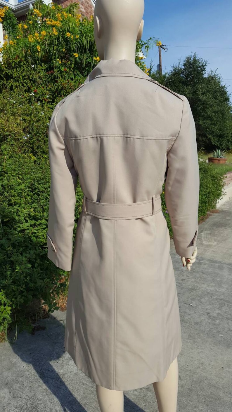 Vintage Julian Gold Trench Coat L A Sport Vintage Clothing Vintage Coat Film Photo Prop Wardrobe